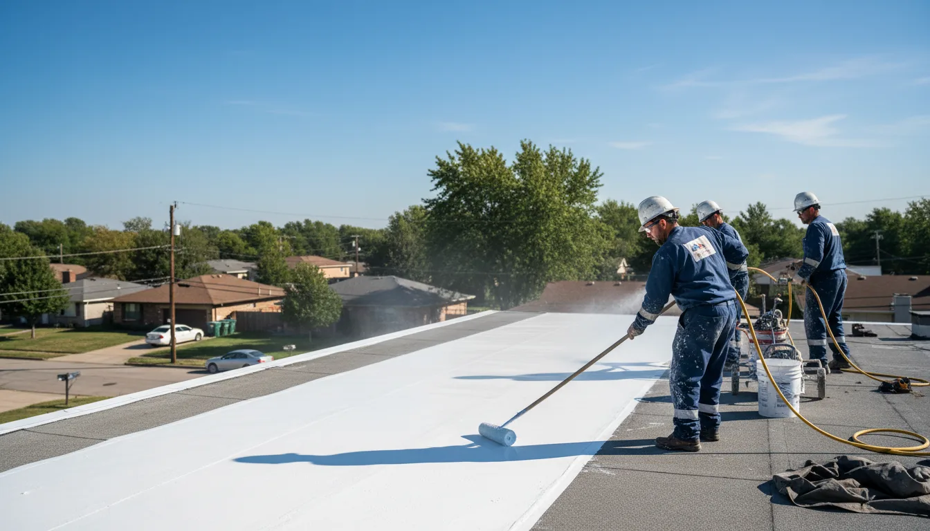 Commercial roof coating in Elberta, MI near me